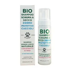 BioPet Bio Shampoo Schiuma A Secco Dermoprotettivo Cuccioli Con Estratto Di Rosa