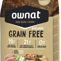 OWNAT PRIME Grain Free Hair & Skin Care Senza Cereali Per Gatti Adulti