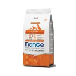 Monge Natural Superpremium Cane Secco All Breeds Adult Anatra, Riso & Patate 12 Kg