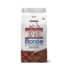 Monge Natural Superpremium Secco Cane Puppy Mini Agnello & Riso 7,5 Kg