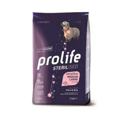 Prolife Cane Secco Sterilizzato Sensitive Medium Large Maiale E Riso 2.5 Kg