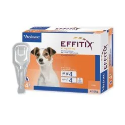Virbac Effitix Spot-On Antiparassitario Cane 4 Pipette Per Taglia Piccola/Media/Grande
